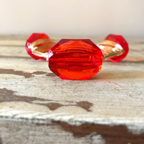 Red Crystal Bangle