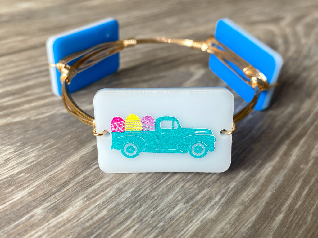 Easter Truck Wire Bangle