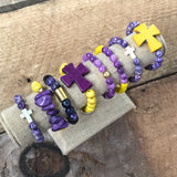Purple Beaded Bracelet